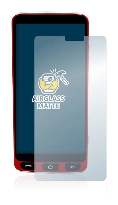 Immagine del dispositivo Olympia Neo Smartphone con un'ampia varietà di protezioni per lo schermo.