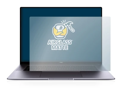 Immagine del dispositivo Huawei MateBook 16 con un'ampia varietà di protezioni per lo schermo.