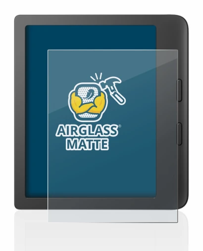 Immagine del dispositivo Tolino Vision 6 con un'ampia varietà di protezioni per lo schermo.