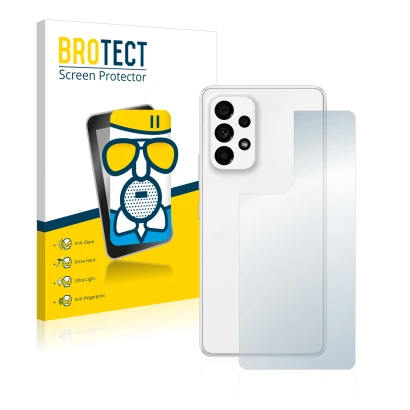 Parte frontale di una confezione del prodotto con il logo del marchio BROTECT. Accanto è raffigurato il dispositivo Samsung Ga