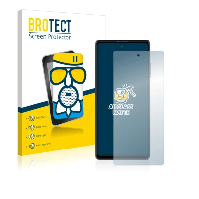 Parte frontale di una confezione del prodotto con il logo del marchio BROTECT. Accanto è raffigurato il dispositivo Blackview 