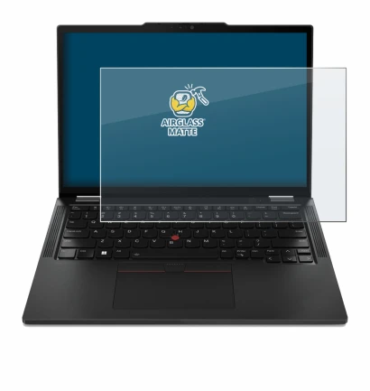 Immagine del dispositivo Lenovo ThinkPad X13 Gen 4 con un'ampia varietà di protezioni per lo schermo.
