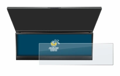 Immagine del dispositivo ASUS ROG Zephyrus Duo 16 2023 (SOLO Touch Bar) con un'ampia varietà di protezioni per lo schermo.