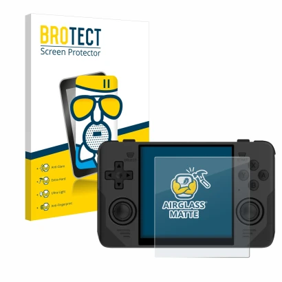 Parte frontale di una confezione del prodotto con il logo del marchio BROTECT. Accanto è raffigurato il dispositivo Powkiddy R