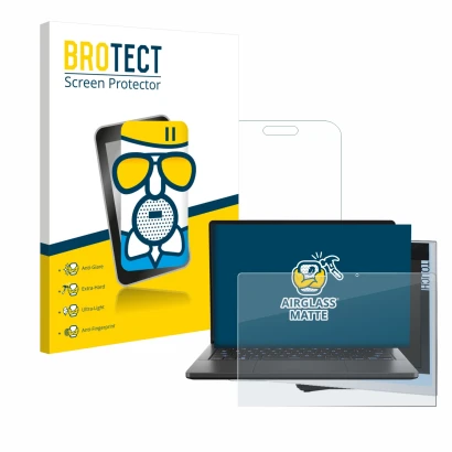 Parte frontale di una confezione del prodotto con il logo del marchio BROTECT. Accanto è raffigurato il dispositivo ASUS ROG Z