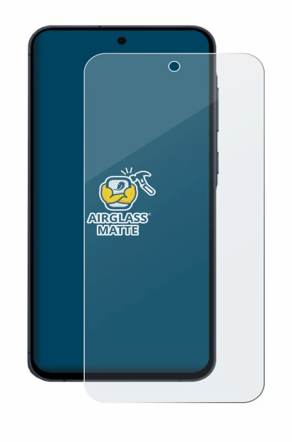Immagine del dispositivo Samsung Galaxy A55 5G con un'ampia varietà di protezioni per lo schermo.