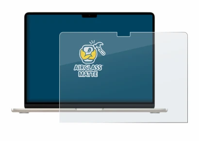 Immagine del dispositivo Apple MacBook Air 15" M3 2024 con un'ampia varietà di protezioni per lo schermo.