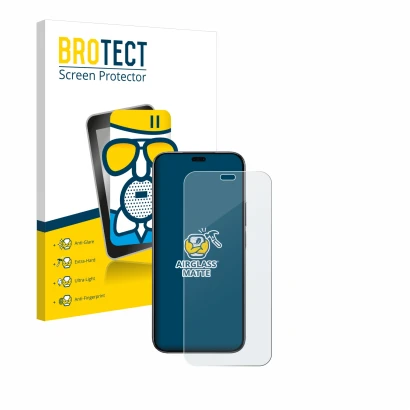 Parte frontale di una confezione del prodotto con il logo del marchio BROTECT. Accanto è raffigurato il dispositivo Honor 200 