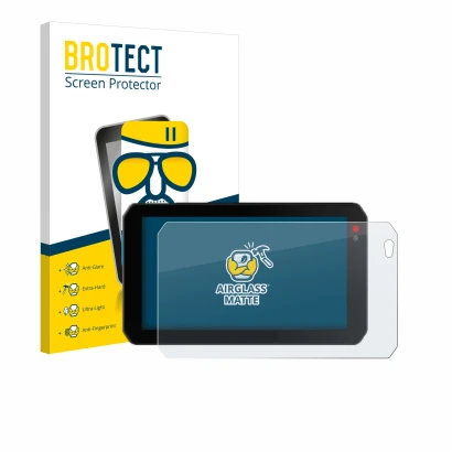 Parte frontale di una confezione del prodotto con il logo del marchio BROTECT. Accanto è raffigurato il dispositivo Chigee AIO