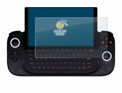 Immagine del dispositivo Ayaneo Slide con un'ampia varietà di protezioni per lo schermo.