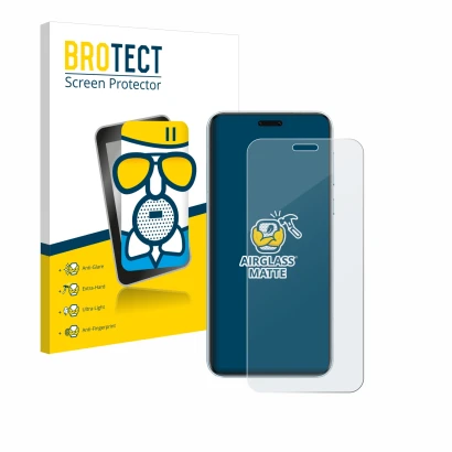 Parte frontale di una confezione del prodotto con il logo del marchio BROTECT. Accanto è raffigurato il dispositivo Honor Magi