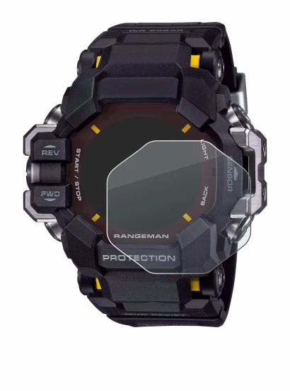 Immagine del dispositivo Casio G-Shock GPR-H 1000 con un'ampia varietà di protezioni per lo schermo.