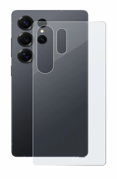 Immagine del dispositivo Samsung Galaxy S25 Ultra Enterprise Edition (Posteriore) con un'ampia varietà di protezioni per lo sc