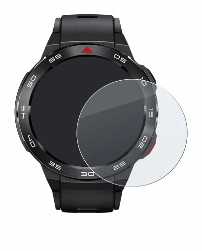 Immagine del dispositivo Xiaomi Mibro GS Pro con un'ampia varietà di protezioni per lo schermo.