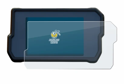 Immagine del dispositivo KTM RC125 / RC390 2022+ con un'ampia varietà di protezioni per lo schermo.