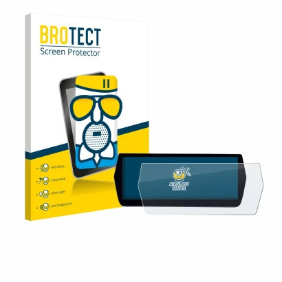 Parte frontale di una confezione del prodotto con il logo del marchio BROTECT. Accanto è raffigurato il dispositivo MG ZS Hybr