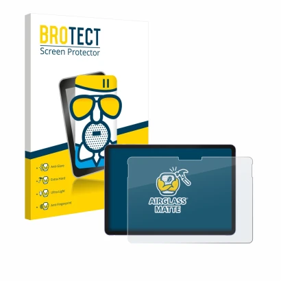 Parte frontale di una confezione del prodotto con il logo del marchio BROTECT. Accanto è raffigurato il dispositivo Microsoft 