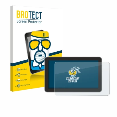 Parte frontale di una confezione del prodotto con il logo del marchio BROTECT. Accanto è raffigurato il dispositivo Bambu Lab 