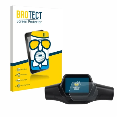 Parte frontale di una confezione del prodotto con il logo del marchio BROTECT. Accanto è raffigurato il dispositivo Segway Nin