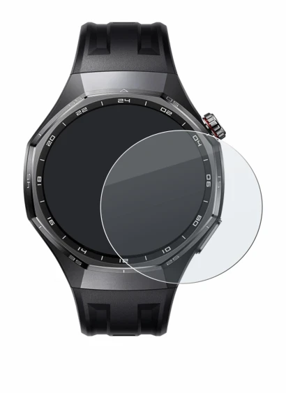 Immagine del dispositivo Huawei Watch GT 6 Pro (46 mm) con un'ampia varietà di protezioni per lo schermo.