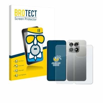 Parte frontale di una confezione del prodotto con il logo del marchio BROTECT. Accanto è raffigurato il dispositivo Xiaomi 15T