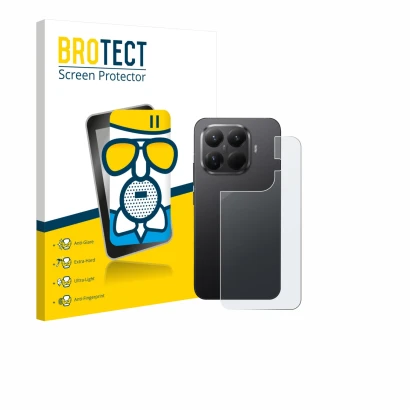 Parte frontale di una confezione del prodotto con il logo del marchio BROTECT. Accanto è raffigurato il dispositivo Xiaomi 15T