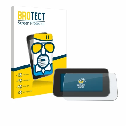 Parte frontale di una confezione del prodotto con il logo del marchio BROTECT. Accanto è raffigurato il dispositivo Mazda CX-5