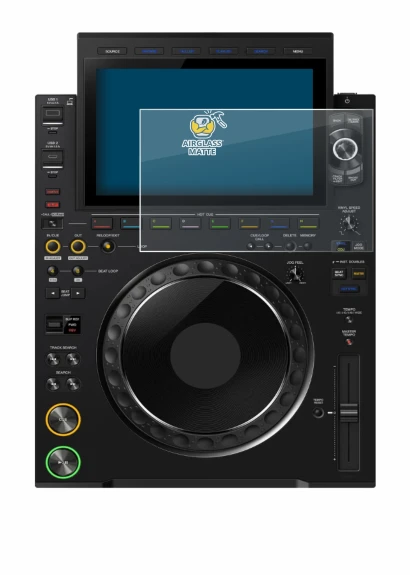 Immagine del dispositivo Pioneer CDJ 3000X con un'ampia varietà di protezioni per lo schermo.