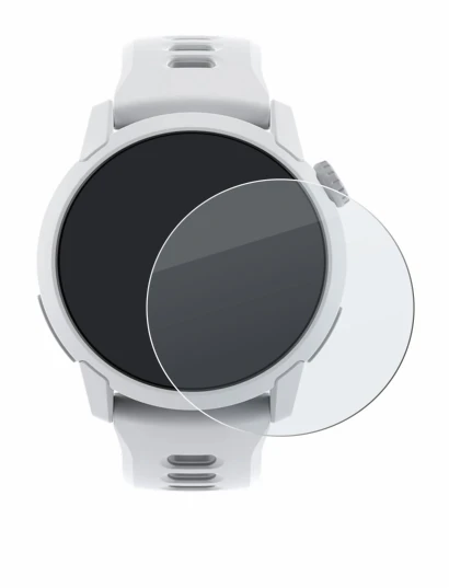 Immagine del dispositivo Coros Pace 4 con un'ampia varietà di protezioni per lo schermo.