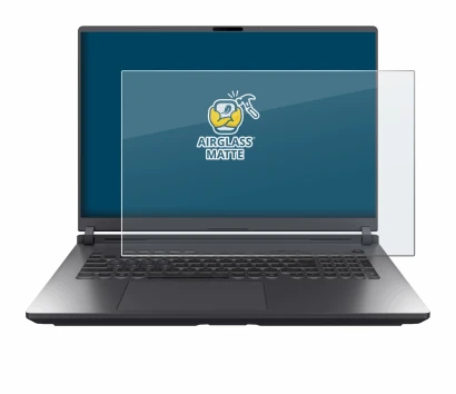 Immagine del dispositivo ASUS ROG Strix G18 G815 2025 con un'ampia varietà di protezioni per lo schermo.