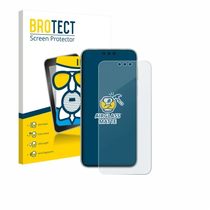 Parte frontale di una confezione del prodotto con il logo del marchio BROTECT. Accanto è raffigurato il dispositivo Huawei Mat