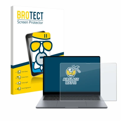 Parte frontale di una confezione del prodotto con il logo del marchio BROTECT. Accanto è raffigurato il dispositivo Samsung Ga