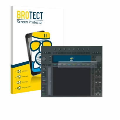 Parte frontale di una confezione del prodotto con il logo del marchio BROTECT. Accanto è raffigurato il dispositivo Ableton Pu