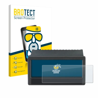 Parte frontale di una confezione del prodotto con il logo del marchio BROTECT. Accanto è raffigurato il dispositivo ifm DX2055