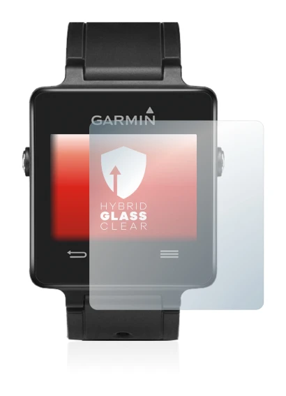 Immagine del dispositivo Garmin vivoactive con un'ampia varietà di protezioni per lo schermo.