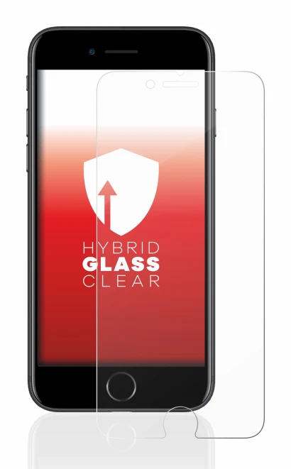 Immagine del dispositivo Apple iPhone 7 con un'ampia varietà di protezioni per lo schermo.