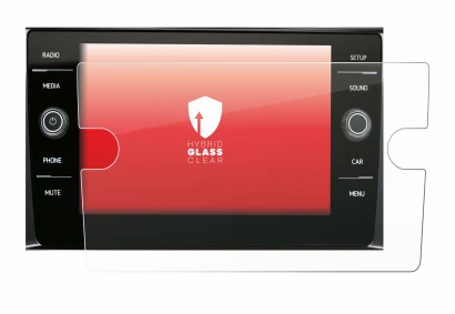 Immagine del dispositivo Volkswagen Composition Media 2017 con un'ampia varietà di protezioni per lo schermo.