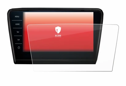 Immagine del dispositivo Skoda Octavia 2017 Infotainment System Columbus con un'ampia varietà di protezioni per lo schermo.