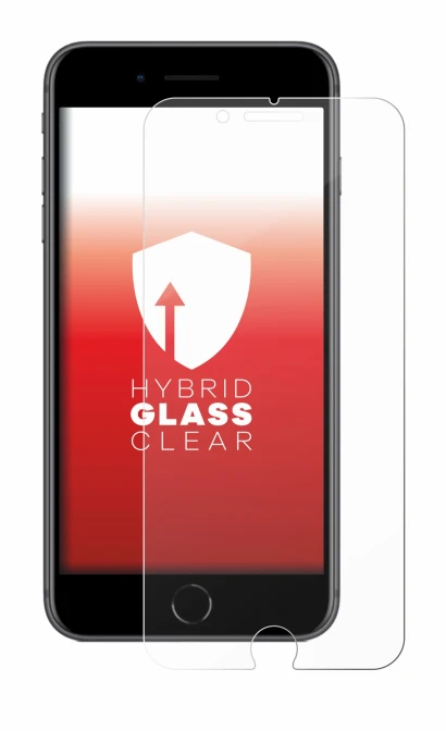 Immagine del dispositivo Apple iPhone 8 Plus con un'ampia varietà di protezioni per lo schermo.