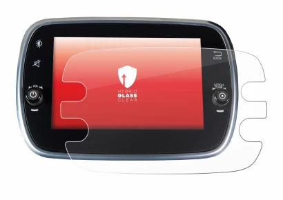 Immagine del dispositivo Fiat 500X 2016-2019 Uconnet 7" con un'ampia varietà di protezioni per lo schermo.