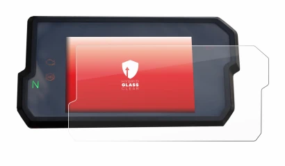 Immagine del dispositivo KTM 125 / 390 Duke 2017+ con un'ampia varietà di protezioni per lo schermo.