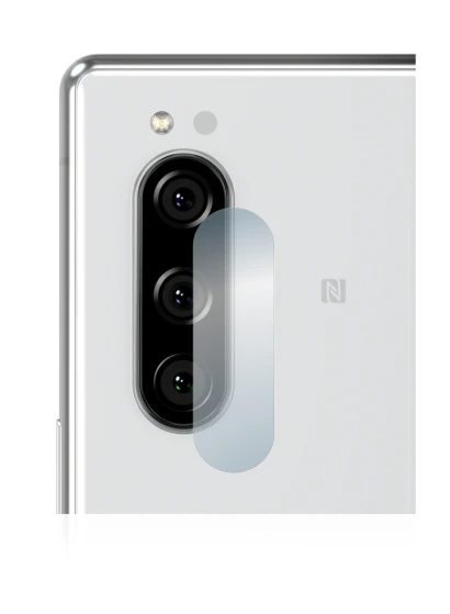Immagine del dispositivo Sony Xperia 5 (SOLO Fotocamera) con un'ampia varietà di protezioni per lo schermo.