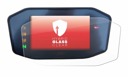 Immagine del dispositivo KTM 890 Duke R 2020 TFT Screen con un'ampia varietà di protezioni per lo schermo.