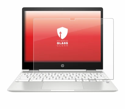 Immagine del dispositivo HP Chromebook x360 12b-ca0005nf con un'ampia varietà di protezioni per lo schermo.