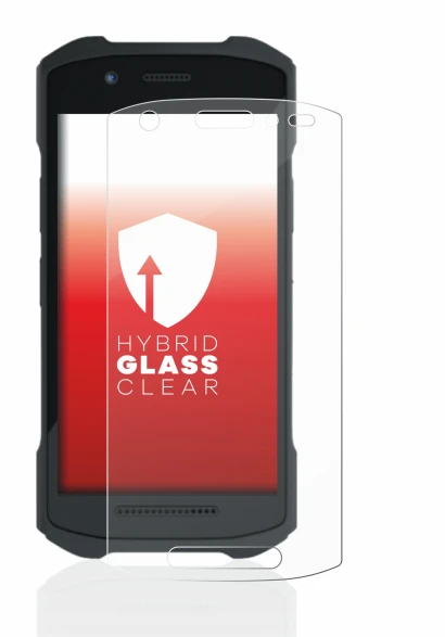 Immagine del dispositivo Zebra TC21 con un'ampia varietà di protezioni per lo schermo.