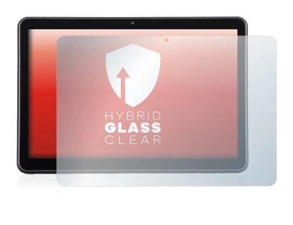 Immagine del dispositivo Wortmann Terra Pad 1006 con un'ampia varietà di protezioni per lo schermo.