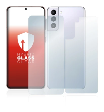 Immagine del dispositivo Samsung Galaxy S21 5G (Fronte+Retro) con un'ampia varietà di protezioni per lo schermo.