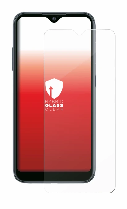 Immagine del dispositivo Samsung Galaxy A02 con un'ampia varietà di protezioni per lo schermo.