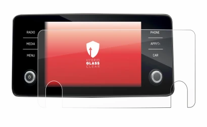 Immagine del dispositivo Skoda Bolero 2020 Infotainment System 8" con un'ampia varietà di protezioni per lo schermo.