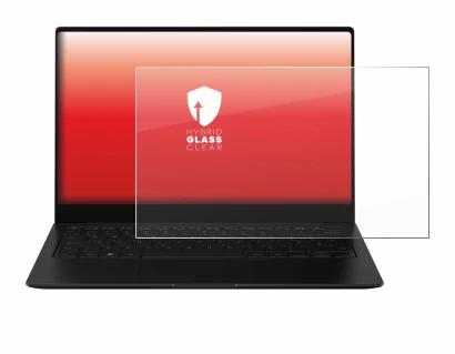 Immagine del dispositivo Samsung Galaxy Book2 Pro 13.3" con un'ampia varietà di protezioni per lo schermo.